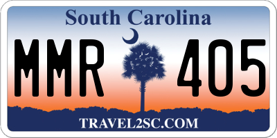 SC license plate MMR405