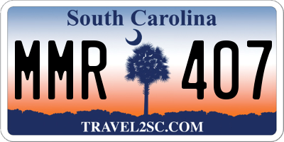 SC license plate MMR407