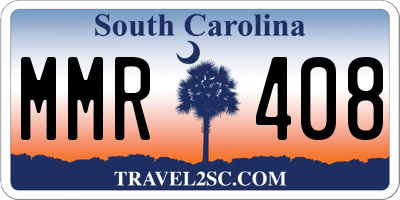 SC license plate MMR408