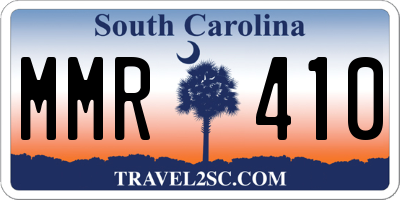 SC license plate MMR410