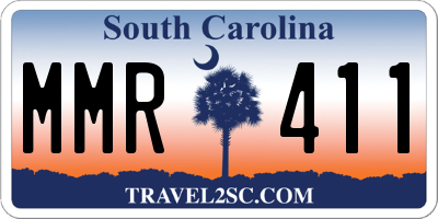 SC license plate MMR411