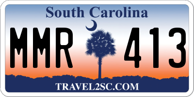 SC license plate MMR413