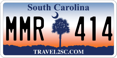 SC license plate MMR414