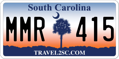 SC license plate MMR415