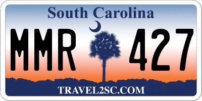 SC license plate MMR427