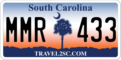 SC license plate MMR433