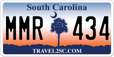 SC license plate MMR434