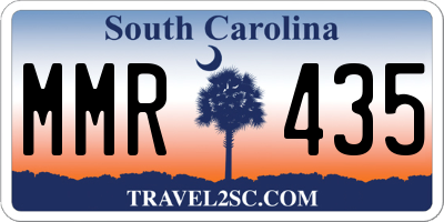 SC license plate MMR435