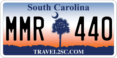 SC license plate MMR440