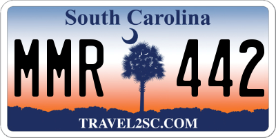 SC license plate MMR442