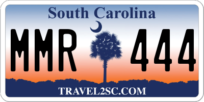 SC license plate MMR444