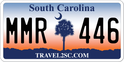 SC license plate MMR446