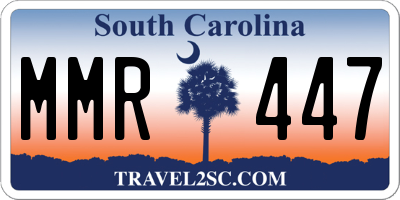 SC license plate MMR447