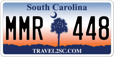 SC license plate MMR448