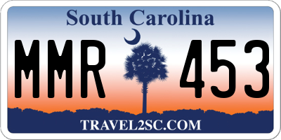 SC license plate MMR453