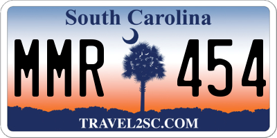 SC license plate MMR454