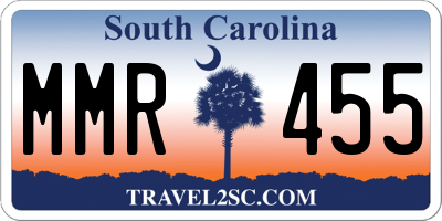 SC license plate MMR455