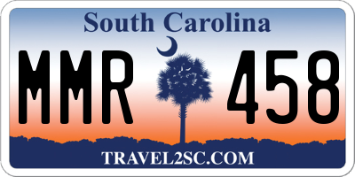 SC license plate MMR458