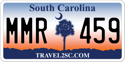 SC license plate MMR459