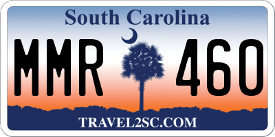 SC license plate MMR460