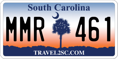 SC license plate MMR461