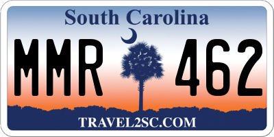 SC license plate MMR462