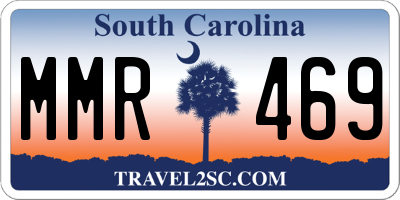 SC license plate MMR469