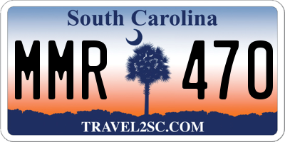 SC license plate MMR470