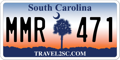 SC license plate MMR471