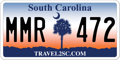 SC license plate MMR472