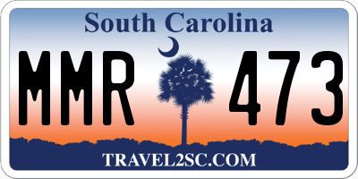 SC license plate MMR473