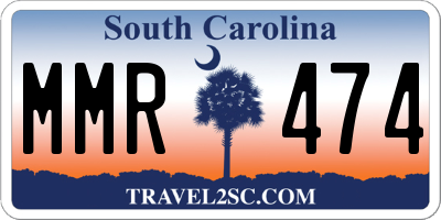 SC license plate MMR474