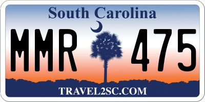SC license plate MMR475