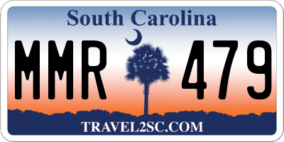 SC license plate MMR479