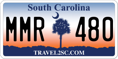 SC license plate MMR480