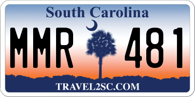 SC license plate MMR481