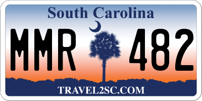 SC license plate MMR482