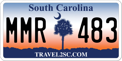 SC license plate MMR483