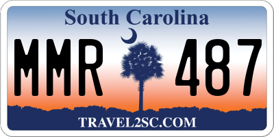 SC license plate MMR487
