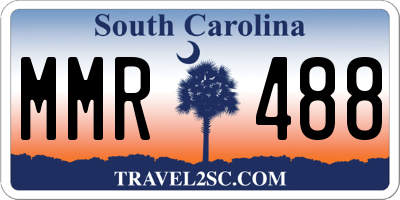 SC license plate MMR488