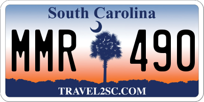 SC license plate MMR490