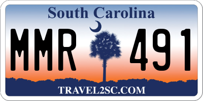SC license plate MMR491