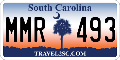 SC license plate MMR493