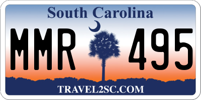 SC license plate MMR495