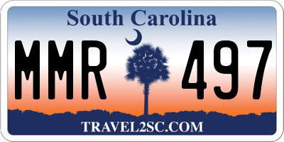 SC license plate MMR497