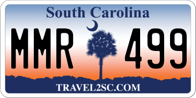 SC license plate MMR499