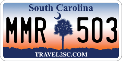 SC license plate MMR503