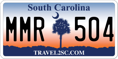 SC license plate MMR504