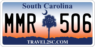SC license plate MMR506