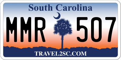 SC license plate MMR507